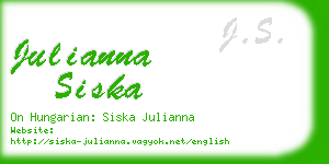 julianna siska business card